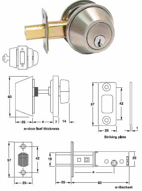 A thumbturn dead lock