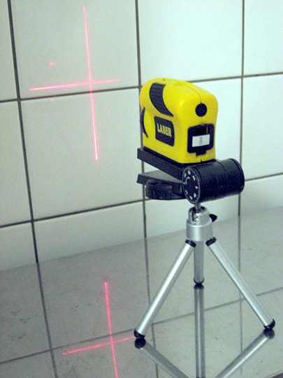 A smaller laser light specially for ceramic tile work