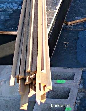 timber formwork fillets