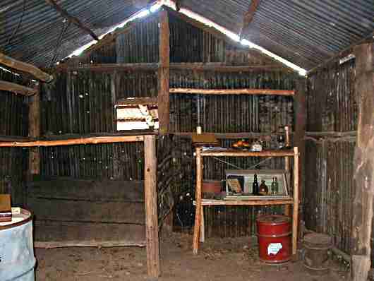 Interior of a stockman's homestead