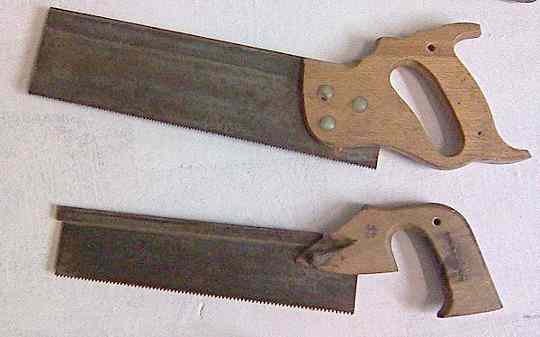 two small doveail saws.