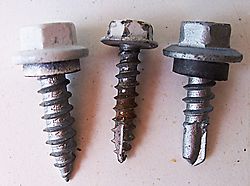 tek screws for metal wall cladding