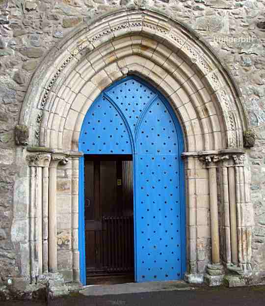 archivolt at cartmel priory church