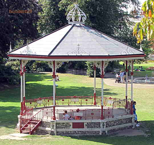 a small bandstand