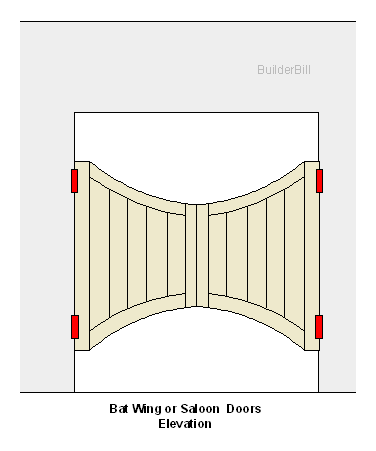 bat-wing doors