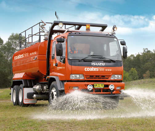 coates hire water truck