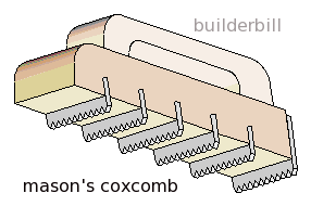 a masonry cockscomb