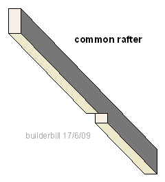 birdsmouth in a common rafter