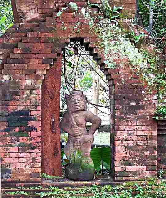 a corbelled arch in Bali