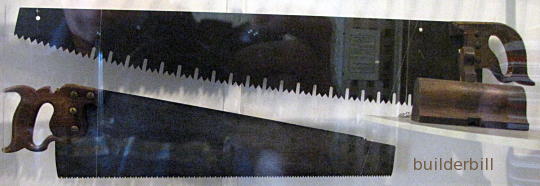 two crosscut saws