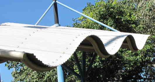 steel roofing curved with the sheets