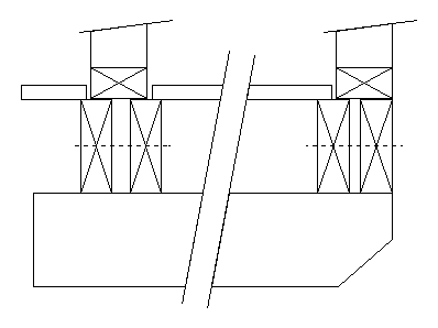 floor joist layout on high level timber frame house