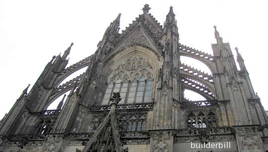 A flying buttress at Colgne Cathredral