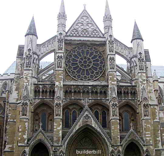A flying buttress at Westminster Abbey