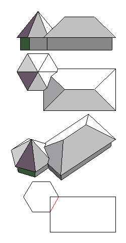 hexagon roof