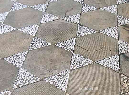 Hexagonal pavers