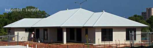 A new steel clad hip roof