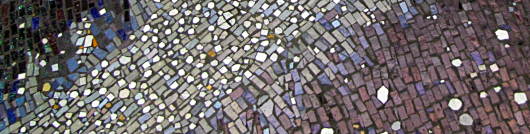 An artist designed modern mosaic floor