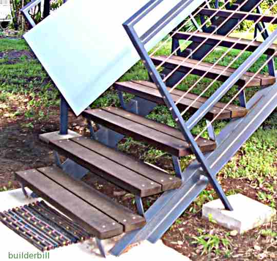 steel and timber stair