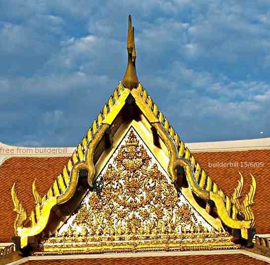 carved timber boards to a temple in Thailand