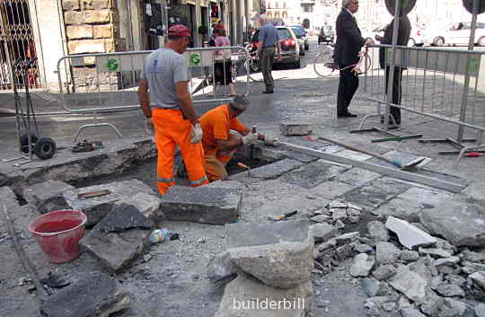 a pavement mason in florence