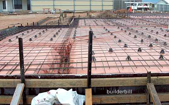 raft foundation ready to pour