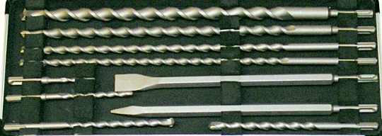 A set of SDS masonry bits