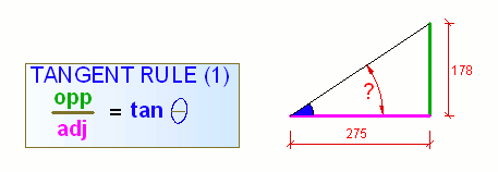 trigonometry, tan rule