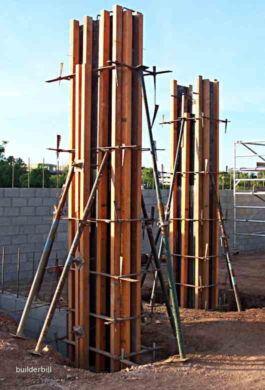 timber and ply column forms