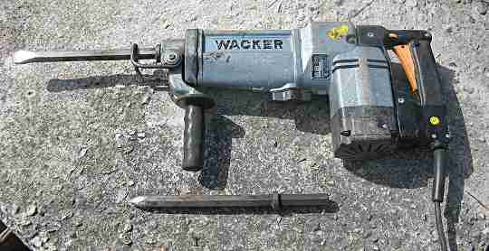 One of the larger rotary hammer drills