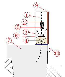 hurricane wall upgrade, base detail